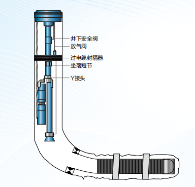 Y型电潜泵生产完井管柱